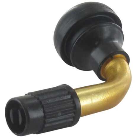 Valve Complète Pour Pneumatique Tubeless, Modèle Courbé (type Pvr70) - Longueur: 42mm.