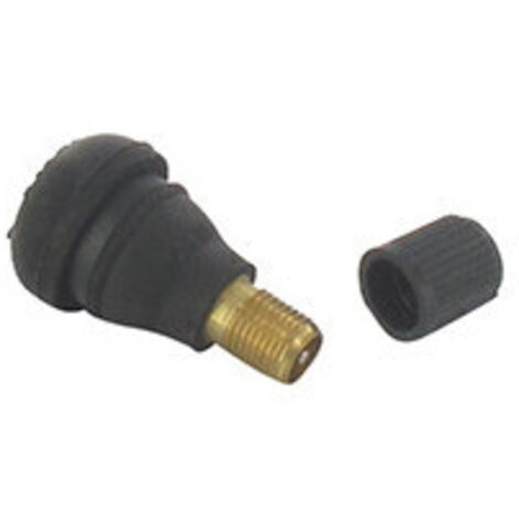 Valve complète pour pneumatique tubeless, modèle court (type TR412) - Longueur totale: 28,2mm
