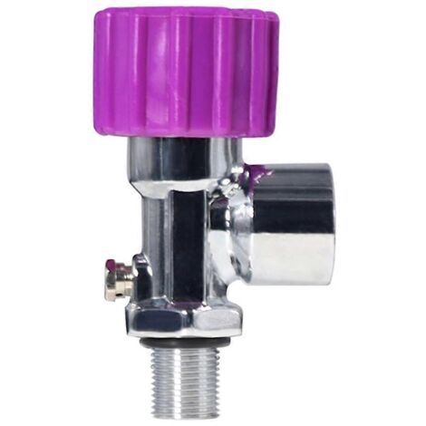 Valve de bouteille d'oxygène haute pression 30 MPa, valve de bouteille de gaz en fibre de carbone