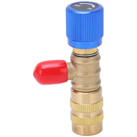 Valve de Chargement de Réfrigérant en Laiton 1/4 de Pouce pour R22 R410 R134A R404