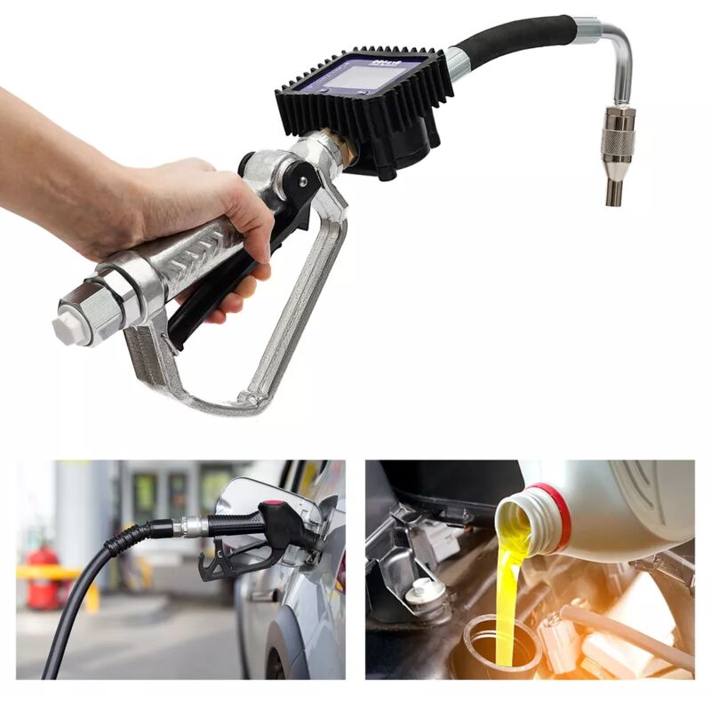 Senderpick - Valve de contrôle de l'huile Buse de distribution avec débitmètre numérique Pistolet à huile