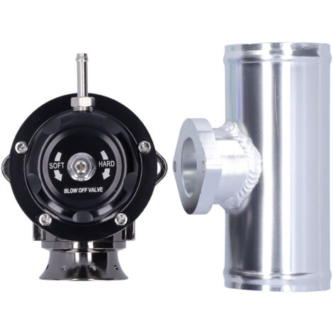 Valve de dégonflage de turbine de billette d'aluminium 2,5 pouces bride type RS universel (noir)