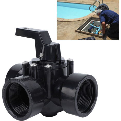 Valve de Dérivation 3 Voies G1-1/2 ABS pour Spa 4517