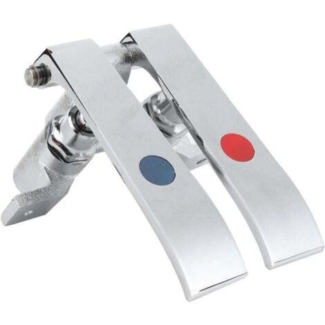 Valve de Genou, Accessoires de Robinet de Robinet en Laiton à Filetages G1/2 pour le Jardinage Domestique, pour Bar, Hôtel, Restaurant, Cantine (Soupape de genou à double