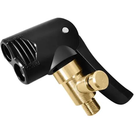 Valve de pneu 2 en 1 avec pince de serrage pour dégonfler les pneus de voiture, moto et vélo. Adaptateur fileté pour gonfler les pneus.-AquaForge