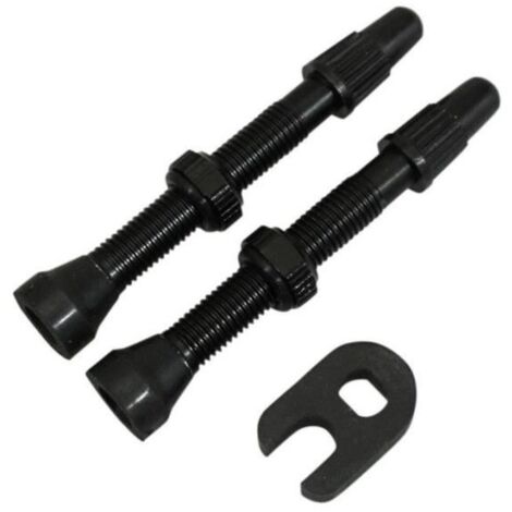 Valve de pneu tubeless obus démontable - noir - 44 mm