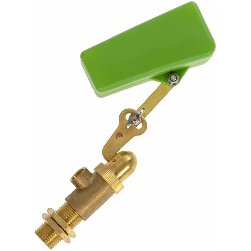 Flotteur d'auge de remplacement à niveau constant en fer galvanisé avec raccord interchangeable en laiton