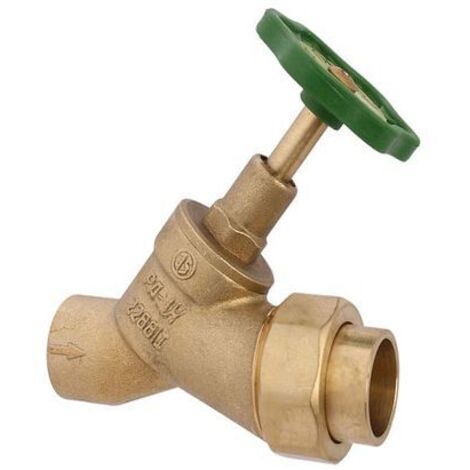 Valve de siège inclinée JS, avec vidange, soudée en sortie, filetage intérieur DN50, soudée 54