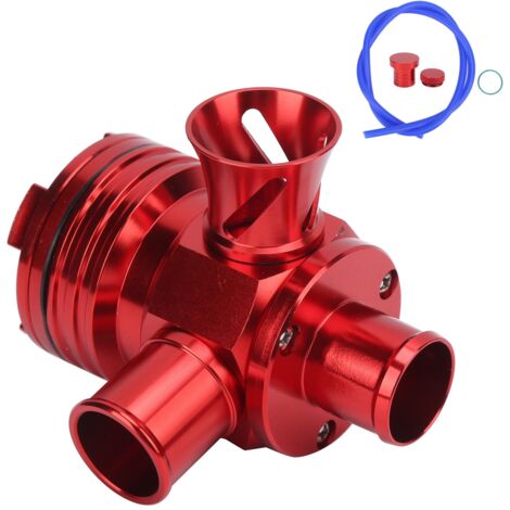 Valve de soufflage en alliage d'aluminium, accessoires de voiture rouges universels pour moteur 2 turbo 1.8T/2,7l