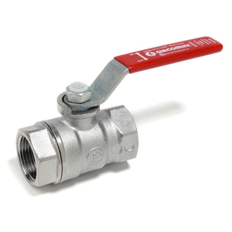 Vanne à bille Giacomini F-F 4 pouces poignée à levier rouge R250X011