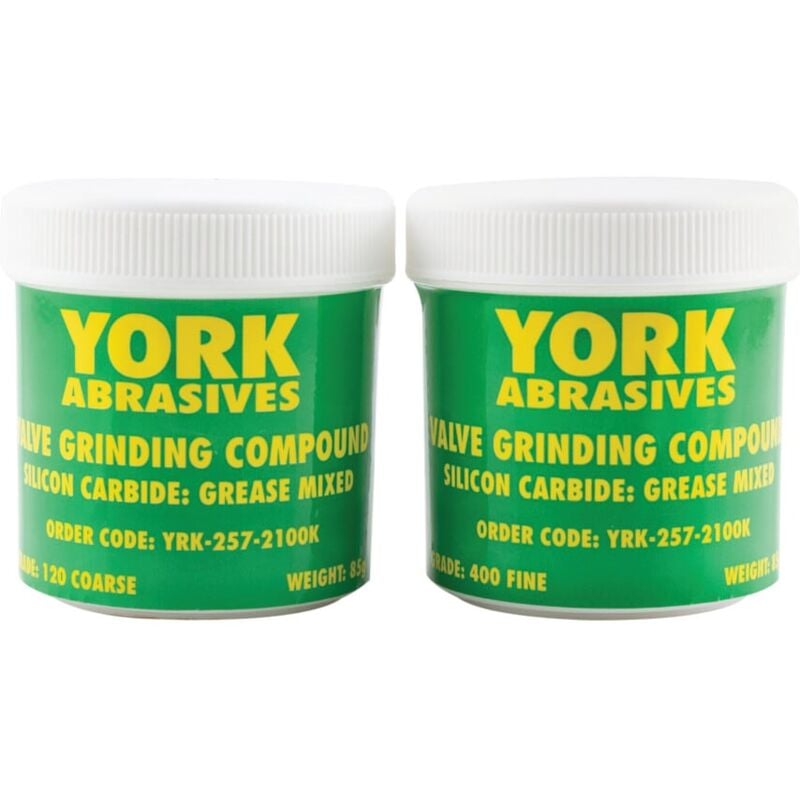 York - Valve Grinding Compound Dual Pack 1X Fiine , 1X Coarse 85GM Each