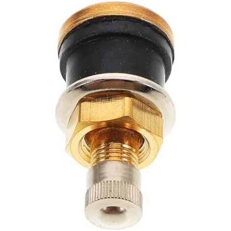 Valve Tubeless Droite en Cuivre, Rallonge de Étanche pour Camions et Autobus, Compatible Outils Gonflage Réparation, Usage sur Véhicules Lourds -