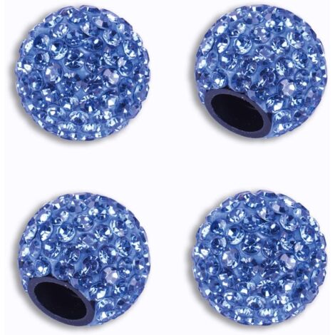 Valves de pneus de voiture, lot de 4, valves de voiture artisanales ornées de strass en cristal