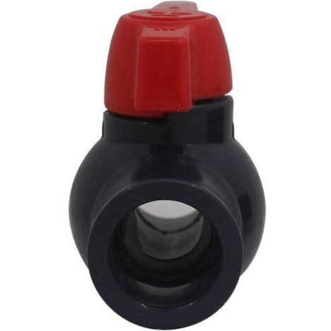 Valves en PVC à fixation adhésive, 20, 25, 32, 40, 50, 63, 75, 90 et 110 mm, robinets sphériques adaptés aux piscines.