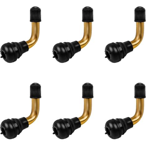 valves Tubeless Moto, 6 Pices Valves  Angle De 90 Degrs, Valve De Pneu Sans Chambre Avec Bonne Tanchit Et Durabilit, Convient Aux Motos, Vhicules