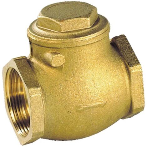Valvola a battente semplice in ottone, portata metallo/metallo FF 33X42