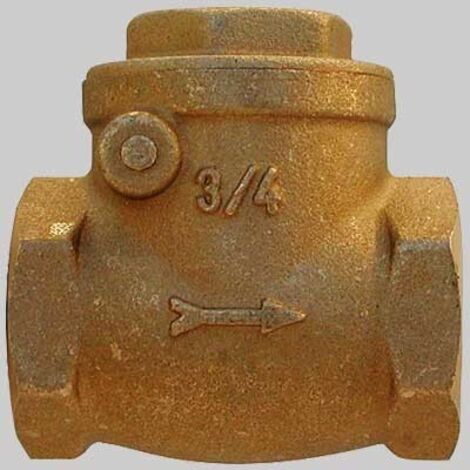 VALVOLA A CLAPET IN OTTONE SEDE GOMMA - 1"