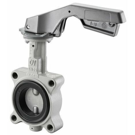 VALVOLA A FARFALLA FILETTATA PN16 CON LEVA DN 50