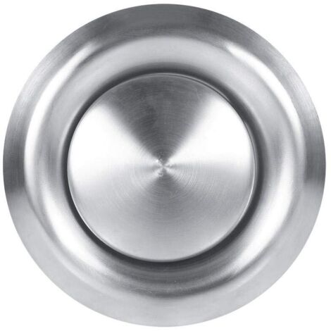Valvola a fungo in acciaio inox, griglia di sfiato rotonda, copertura del condotto di ventilazione, diffusore a parete e soffitto, alimentazione dell'aria di scarico per bagno, ufficio, cucina (125 mm