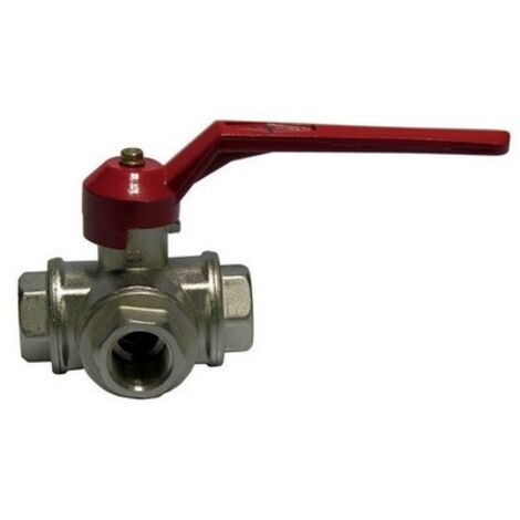 VALVOLA A SFERA A 3 VIE CON LEVA 1" (DN 25) 45 bar / 652.5 psi