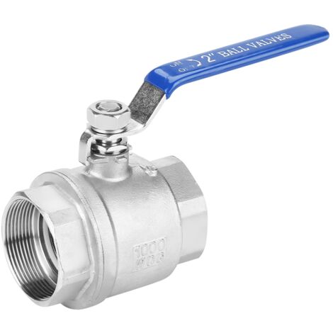 Valvola a sfera a due pezzi con filettatura femmina in acciaio inox 304, 2" DN50 1000 WOG