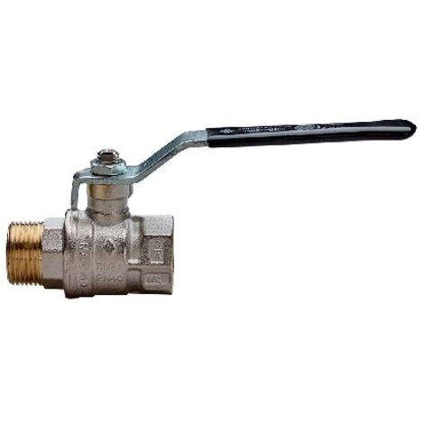 VALVOLA A SFERA A PASSAGGIO TOTALE MF LEVA ACCIAIO 1/2" DN 15 PN 50