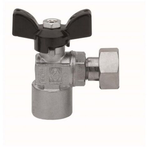 VALVOLA A SFERA A SQUADRA FIL F CON GIRELLO 1/2" x 1/2" DN 15 PN 30