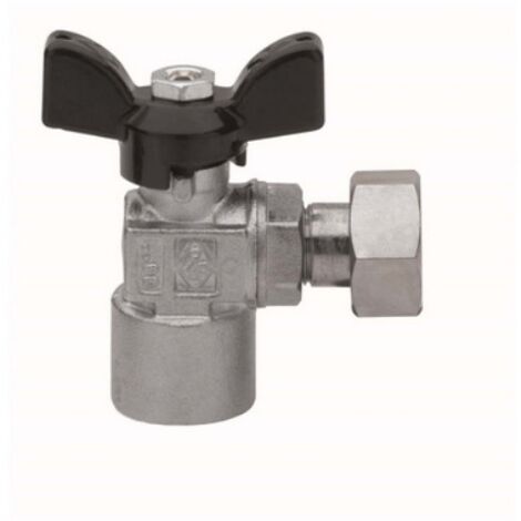 VALVOLA A SFERA A SQUADRA FIL F CON GIRELLO 1/2" x 1/2"  DN 15  PN 30 RB