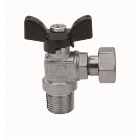 VALVOLA A SFERA A SQUADRA FILETTATURA MASCHIO CON GIRELLO 1/2" x 1/2"  DN 15  PN 30 RB