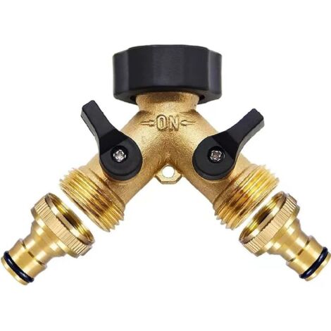 Valvola a sfera a Y manuale con filettatura esterna, valvola a sfera standard euro 6 min 2 nippli