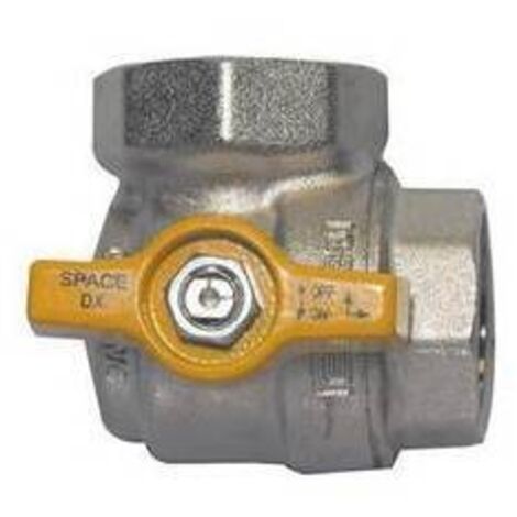 VALVOLA A SFERA AD ANGOLO FF C/FARFALLA PER GAS Misura: 1"  DN 25