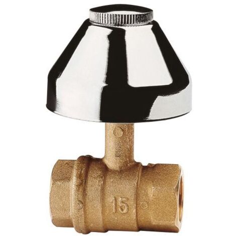 Valvola a sfera ad incasso con cappuccio da 1/2" attacco femmina/femmina
