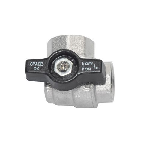 Valvola a sfera angolo ff c/farfalla nera 3/4" dn 20