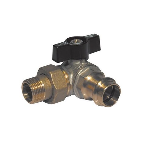 Valvola a sfera attacco a pressare/collettore sx 1" x 28   pn 40