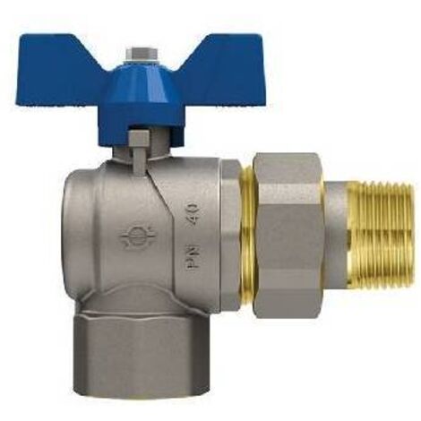 VALVOLA A SFERA CON FARFALLA A SQUADRA EVOLUTION FEMMINA-BOCCHETTONE 1/2" x 1/2" FIV
