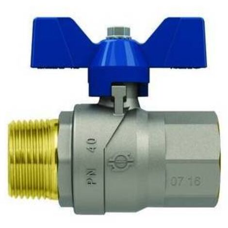 VALVOLA A SFERA CON FARFALLA EVOLUTION MASCHIO-FEMMINA 3/4  F-BRICO FAIDF