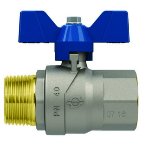 VALVOLA A SFERA CON FARFALLA EVOLUTION MASCHIO-FEMMINA 3/8 FIV