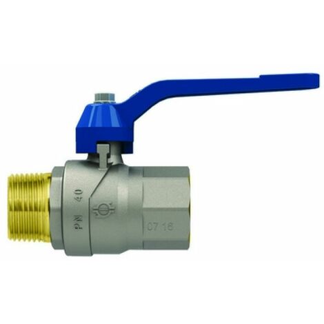 VALVOLA A SFERA CON LEVA EVOLUTION MASCHIO-FEMMINA 1&quot