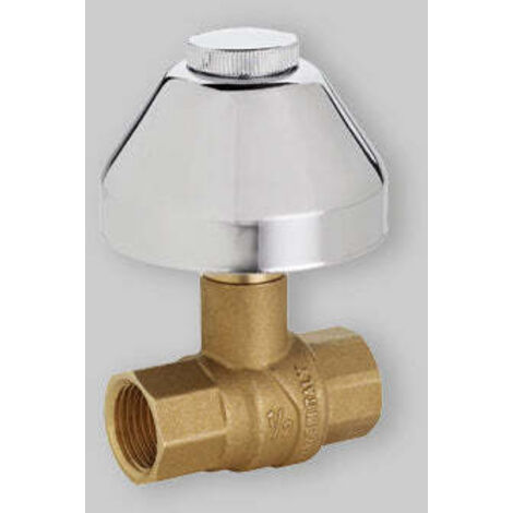 Valvola A Sfera Da Incasso F-F Con Cappuccio E Campana Fiv 3/4" Cromata