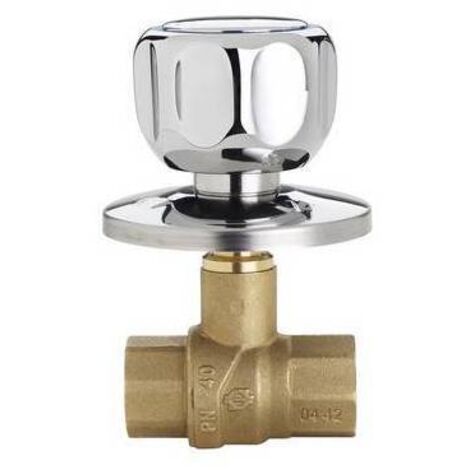 VALVOLA A SFERA DA INCASSO FF CON MANIGLIA E ROSONE 1/2" FIV