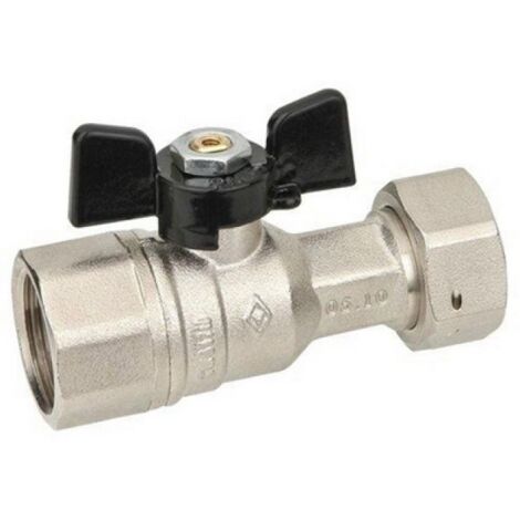 VALVOLA A SFERA DIRITTA A PASSAGGIO TOTALE FF DADO MOBILE 3/4 x 3/4