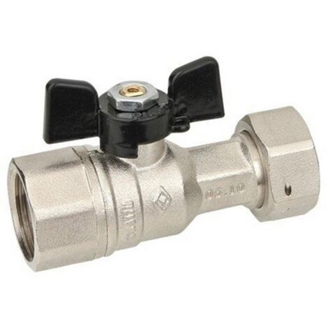 Valvola a sfera diritta a passaggio totale ff dado mobile 3/4" x 3/4"   dn 15  pn 40
