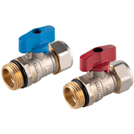 Valvola a sfera Ferro f-comfort doppia tenuta 10 bar