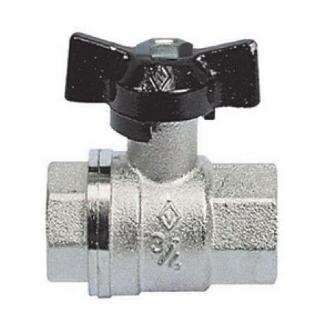 VALVOLA A SFERA FF CON FARFALLA 1/2''  DN 15  PN 64