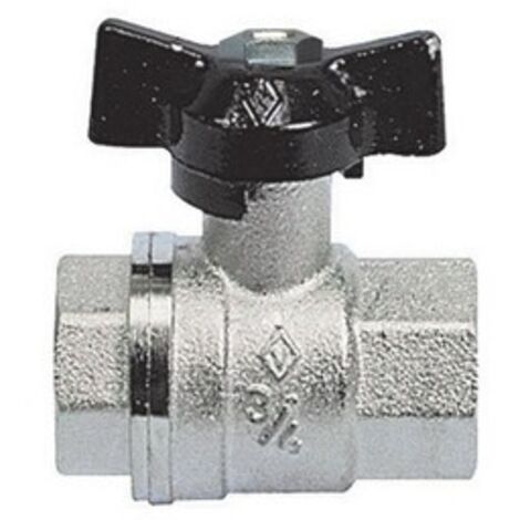 VALVOLA A SFERA FF CON FARFALLA 1/2''  DN 15  PN 64 BUGATTI