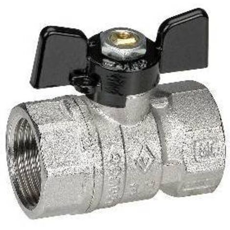 VALVOLA A SFERA FF CON FARFALLA 3/4" DN 20 BUGATTI