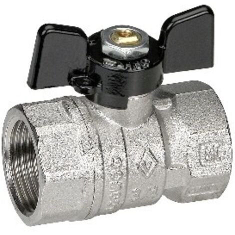 VALVOLA A SFERA FF CON FARFALLA 3/4" DN 20 F-BRICO