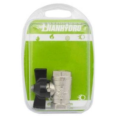 VALVOLA A SFERA FF CON FARFALLA BLISTER 1" DN 25 PN 40