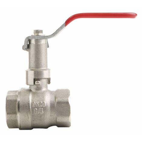 Valvola a sfera FF con maniglia allungata PN 40 3/4"