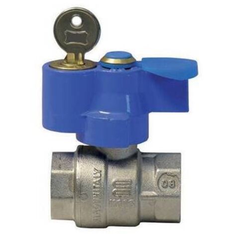 VALVOLA A SFERA FF CON SERRATURA 3/4"